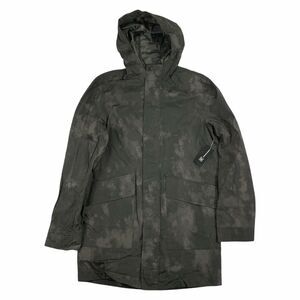 INC Mens Bradley Hooded Camo Print Jacket Black XS